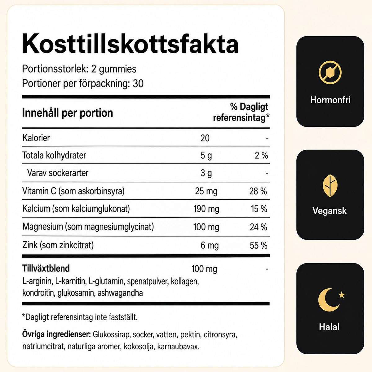 Nordic Height Tillväxt Gummies