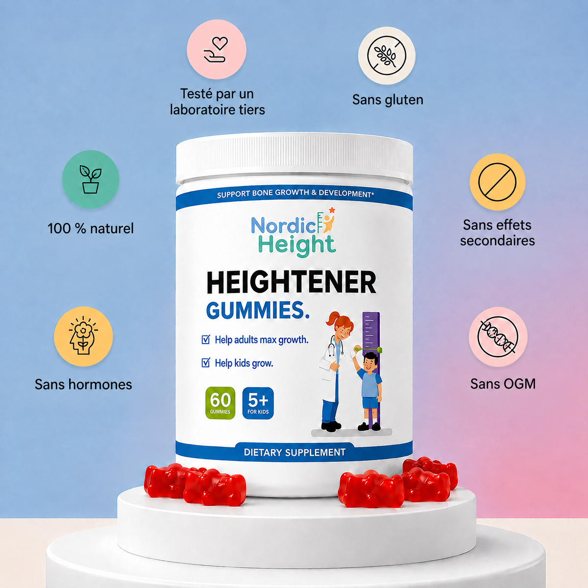 Nordic Height Gummies de Croissance