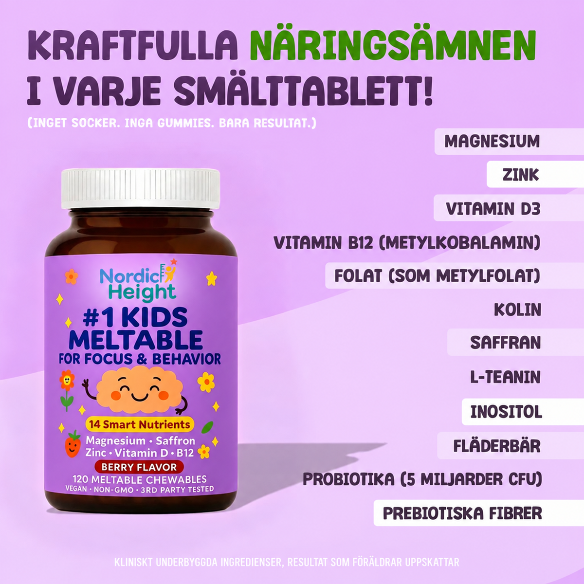 Kraftfulla näringsämnen i varje smälttablett